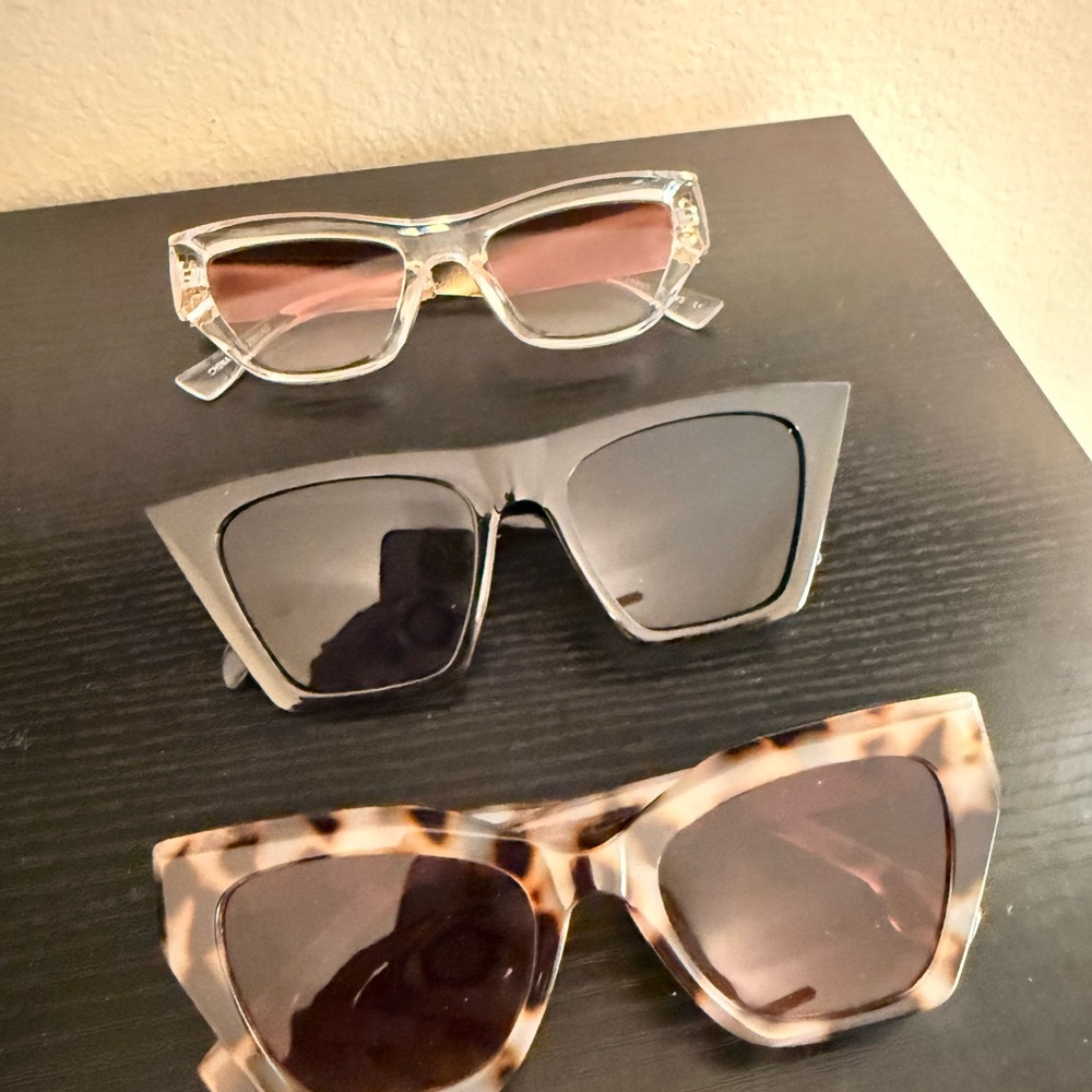 Classic Cat-Eye Sunglasses - Black, Tortoiseshell, Clear
